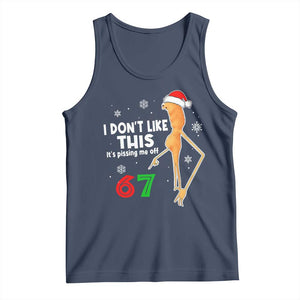 Funny Marcus The Worm 67 Meme Christmas Tank Top I Don't Like This It's Pissing Me Off TS11 Navy Print Your Wear
