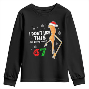 Funny Marcus The Worm 67 Meme Christmas Youth Sweatshirt I Don't Like This It's Pissing Me Off TS11 Black Print Your Wear