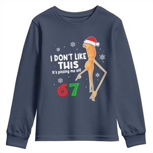 Funny Marcus The Worm 67 Meme Christmas Youth Sweatshirt I Don't Like This It's Pissing Me Off TS11 Navy Print Your Wear