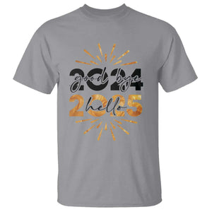 Goodbye 2024 Hello 2025 T Shirt New Year's Eve Party TS11 Sport Gray Print Your Wear