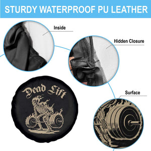 Funny Deadlifts Lifting Weights Gym Skeleton Spare Tire Cover TS11 Print Your Wear