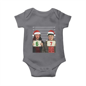 Funny 67 Christmas Movie Baby Onesie Six Seven Wet Bandits Home Xmas Alone TS11 Charcoal Print Your Wear