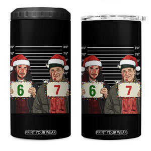 Funny 67 Christmas Movie 4 in 1 Can Cooler Tumbler Six Seven Wet Bandits Home Xmas Alone TS11 One Size: 16 oz Black Print Your Wear