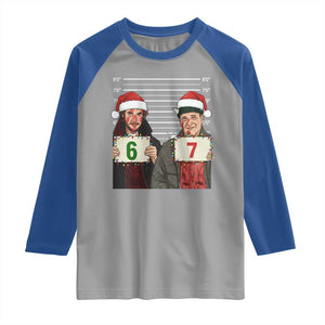 Funny 67 Christmas Movie Raglan Shirt Six Seven Wet Bandits Home Xmas Alone TS11 Sport Gray Royal Print Your Wear