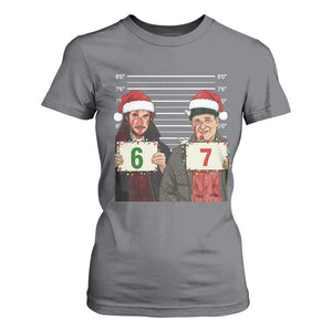 Funny 67 Christmas Movie T Shirt For Women Six Seven Wet Bandits Home Xmas Alone TS11 Charcoal Print Your Wear