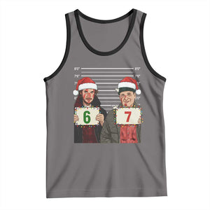 Funny 67 Christmas Movie Tank Top Six Seven Wet Bandits Home Xmas Alone TS11 Deep Heather Black Print Your Wear