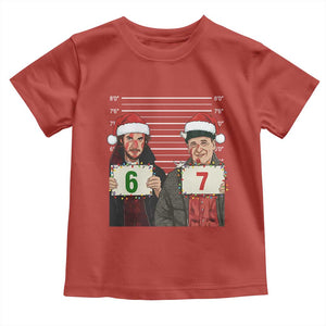 Funny 67 Christmas Movie Toddler T Shirt Six Seven Wet Bandits Home Xmas Alone TS11 Red Print Your Wear