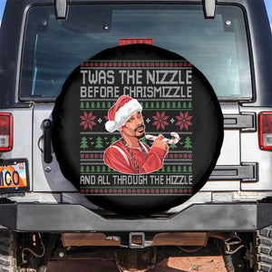 Funny Christmas Hip Hop Rap Gang Spare Tire Cover Twas The Nizzle Before Chrismizzle And All Through The Hizzle TS11 No hole Black Print Your Wear