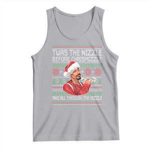 Funny Christmas Hip Hop Rap Gang Tank Top Twas The Nizzle Before Chrismizzle And All Through The Hizzle TS11 Athletic Heather Print Your Wear