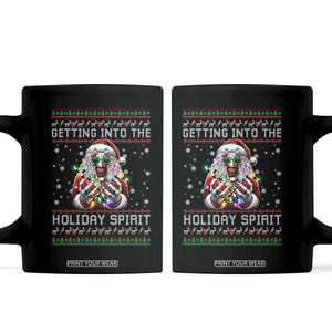 Funny Terrifier Christmas Santa Coffee Mug Getting Into The Holiday Spirit Horror Movie TS11 Black Print Your Wear