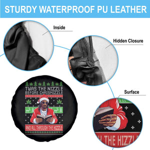 Funny Christmas Hip Hop Rap Gang Spare Tire Cover Twas The Nizzle Before Chrismizzle And All Through The Hizzle Weed TS11 Print Your Wear