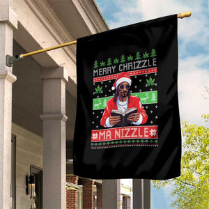 Funny Christmas Hip Hop Rap Gang Garden Flag Merry Chrizzle Ma Nizzle Xmas Weed TS11 Print Your Wear
