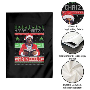 Funny Christmas Hip Hop Rap Gang Garden Flag Merry Chrizzle Ma Nizzle Xmas Weed TS11 Print Your Wear