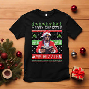 Funny Christmas Hip Hop Rap Gang T Shirt Merry Chrizzle Ma Nizzle Xmas Weed TS11 Black Print Your Wear