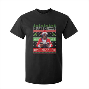 Funny Christmas Hip Hop Rap Gang T Shirt For Kid Merry Chrizzle Ma Nizzle Xmas Weed TS11 Black Print Your Wear