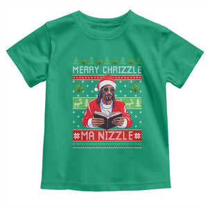 Funny Christmas Hip Hop Rap Gang Toddler T Shirt Merry Chrizzle Ma Nizzle Xmas Weed TS11 Irish Green Print Your Wear