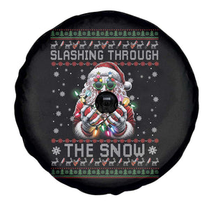 Funny Terrifier Christmas Santa Spare Tire Cover Slashing Through The Snow Xmas Horror Movie TS11 Print Your Wear