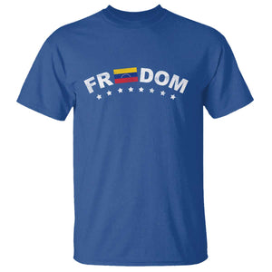 Freedom For Venezuela T Shirt Venezuelan Flag Eight Stars Bandera TS11 Royal Blue Print Your Wear