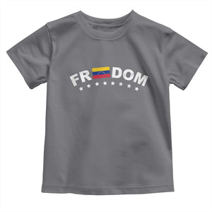 Freedom For Venezuela Toddler T Shirt Venezuelan Flag Eight Stars Bandera TS11 Charcoal Print Your Wear