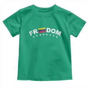 Freedom For Venezuela Toddler T Shirt Venezuelan Flag Eight Stars Bandera TS11 Irish Green Print Your Wear