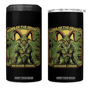 Grunch Road Monster 4 in 1 Can Cooler Tumbler Home Of The Grunch Nola Louisiana TS11 One Size: 16 oz Black Print Your Wear