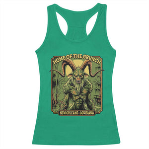 Grunch Road Monster Racerback Tank Top Home Of The Grunch Nola Louisiana TS11 Irish Green Print Your Wear