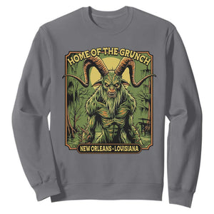 Grunch Road Monster Sweatshirt Home Of The Grunch Nola Louisiana TS11 Charcoal Print Your Wear