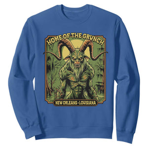 Grunch Road Monster Sweatshirt Home Of The Grunch Nola Louisiana TS11 Royal Blue Print Your Wear