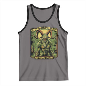 Grunch Road Monster Tank Top Home Of The Grunch Nola Louisiana TS11 Deep Heather Black Print Your Wear