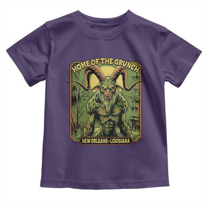 Grunch Road Monster Toddler T Shirt Home Of The Grunch Nola Louisiana TS11 Purple Print Your Wear