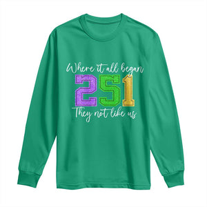 251 Mardi Gras Mobile Alabama Long Sleeve Shirt Where It All Began Fat Tuesday Carnival Glitter Print TS11 Irish Green Print Your Wear