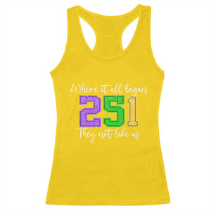 251 Mardi Gras Mobile Alabama Racerback Tank Top Where It All Began Fat Tuesday Carnival Glitter Print TS11 Daisy Print Your Wear