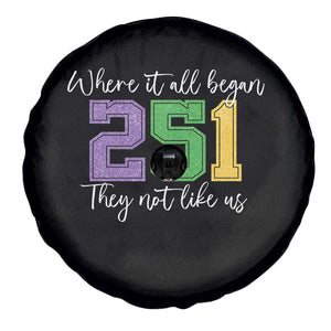251 Mardi Gras Mobile Alabama Spare Tire Cover Where It All Began Fat Tuesday Carnival Glitter Print TS11 Print Your Wear