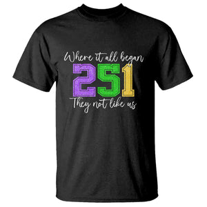 251 Mardi Gras Mobile Alabama T Shirt Where It All Began Fat Tuesday Carnival Glitter Print TS11 Black Print Your Wear