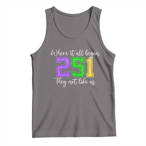 251 Mardi Gras Mobile Alabama Tank Top Where It All Began Fat Tuesday Carnival Glitter Print TS11 Deep Heather Print Your Wear