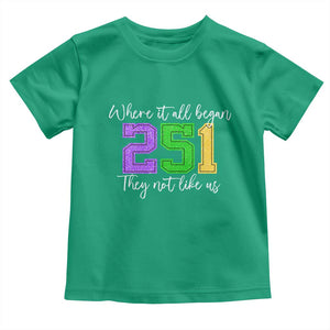 251 Mardi Gras Mobile Alabama Toddler T Shirt Where It All Began Fat Tuesday Carnival Glitter Print TS11 Irish Green Print Your Wear