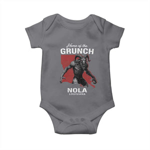 Home Of The Grunch Nola Louisiana Baby Onesie New Orleans Urban Legend TS11 Charcoal Print Your Wear
