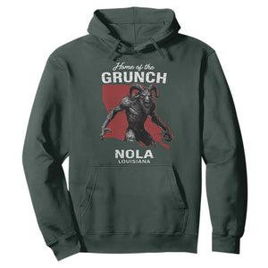 Home Of The Grunch Nola Louisiana Hoodie New Orleans Urban Legend TS11 Dark Forest Green Print Your Wear