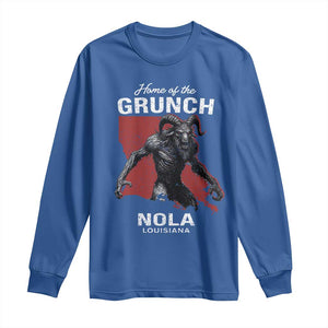 Home Of The Grunch Nola Louisiana Long Sleeve Shirt New Orleans Urban Legend TS11 Royal Blue Print Your Wear