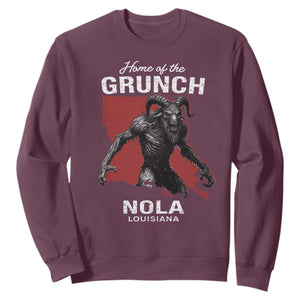 Home Of The Grunch Nola Louisiana Sweatshirt New Orleans Urban Legend TS11 Maroon Print Your Wear