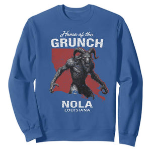 Home Of The Grunch Nola Louisiana Sweatshirt New Orleans Urban Legend TS11 Royal Blue Print Your Wear