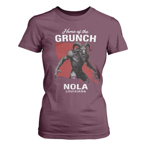 Home Of The Grunch Nola Louisiana T Shirt For Women New Orleans Urban Legend TS11 Maroon Print Your Wear