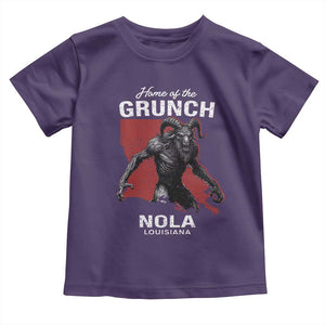Home Of The Grunch Nola Louisiana Toddler T Shirt New Orleans Urban Legend TS11 Purple Print Your Wear