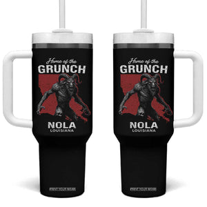Home Of The Grunch Nola Louisiana Tumbler With Handle New Orleans Urban Legend TS11 One Size: 40 oz Black Print Your Wear