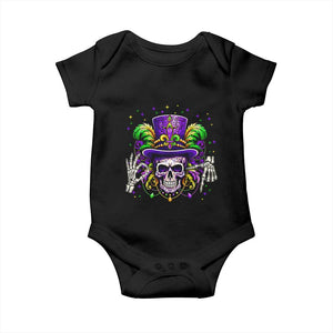 Mardi Gras Skull 67 Six Seven Meme New Orleans Witch Doctor Voodoo Baby Onesie TS11 Black Print Your Wear