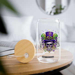 Mardi Gras Skull 67 Six Seven Meme New Orleans Witch Doctor Voodoo Glass Can TS11 Print Your Wear
