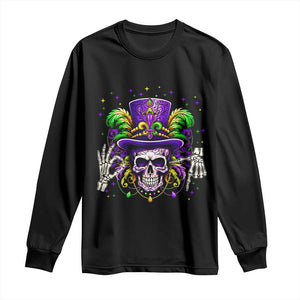 Mardi Gras Skull 67 Six Seven Meme New Orleans Witch Doctor Voodoo Long Sleeve Shirt TS11 Black Print Your Wear