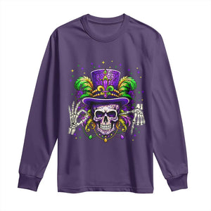Mardi Gras Skull 67 Six Seven Meme New Orleans Witch Doctor Voodoo Long Sleeve Shirt TS11 Purple Print Your Wear