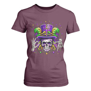Mardi Gras Skull 67 Six Seven Meme New Orleans Witch Doctor Voodoo T Shirt For Women TS11 Maroon Print Your Wear