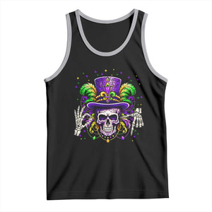 Mardi Gras Skull 67 Six Seven Meme New Orleans Witch Doctor Voodoo Tank Top TS11 Black Athletic Heather Print Your Wear